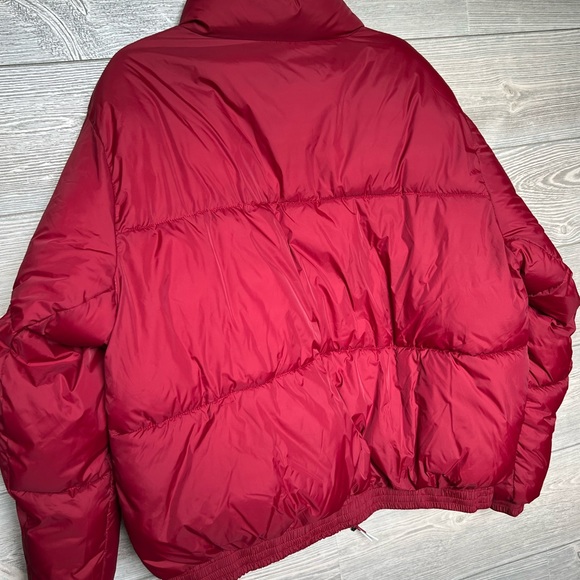 Unisex Adult Oversized Foot Locker Puffer x Phillies Patch Custom Baby Blue Pink - Picture 5 of 13